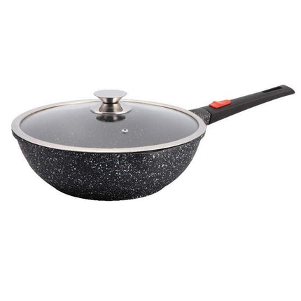 Wokpan Inductie - Ø 30 cm met Deksel – alle warmtebronnen