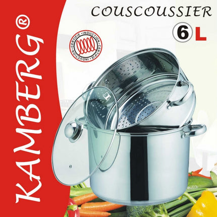 Couscous pan 3 in 1 Couscoussier - Roestvrij staal
