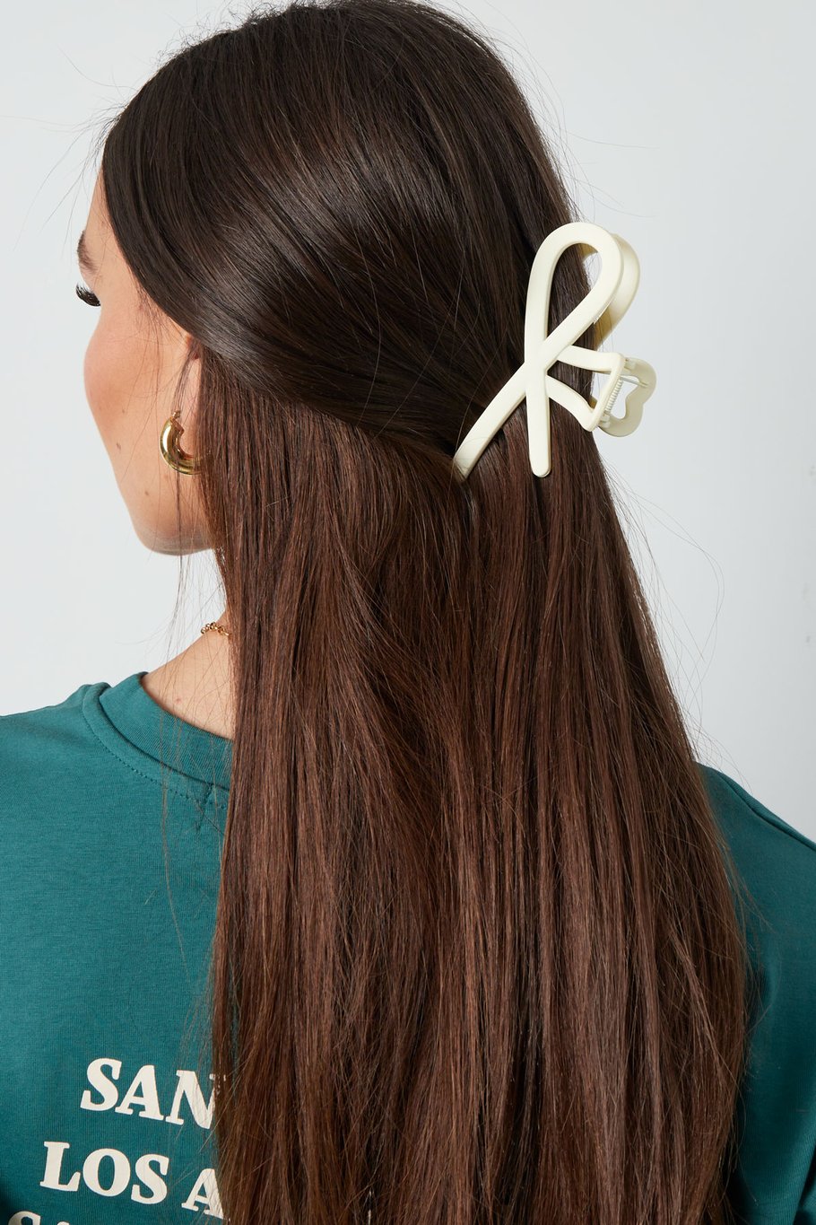 Haarclip Krullende Golven - Plastic Haarspeld - 11 cm - Roze