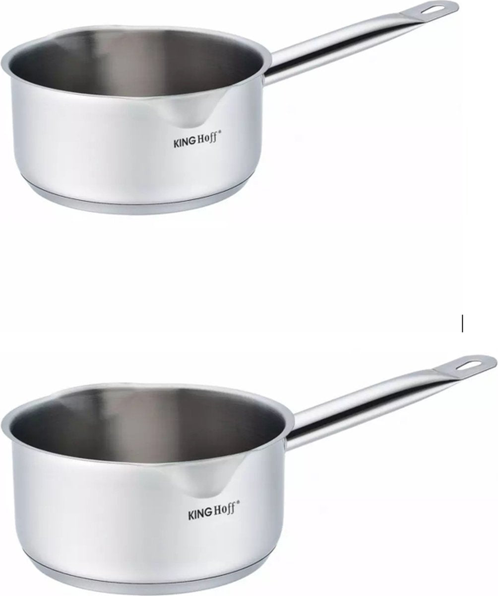 2 x Kinghoff saucepan Ø14 cm and Ø18 cm - 1 and 2.1 liters