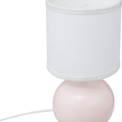 Atmosphera Kids Tafellamp Timéo bolvormig Ø13x25cm - E14 niet inbegrepen - Roze