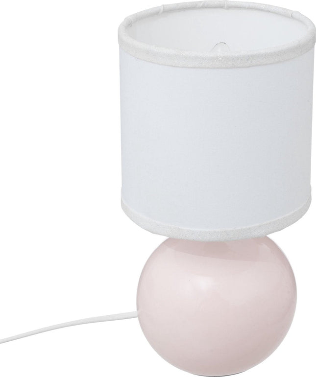Atmosphera Kids Tafellamp Timéo bolvormig Ø13x25cm - E14 niet inbegrepen - Roze