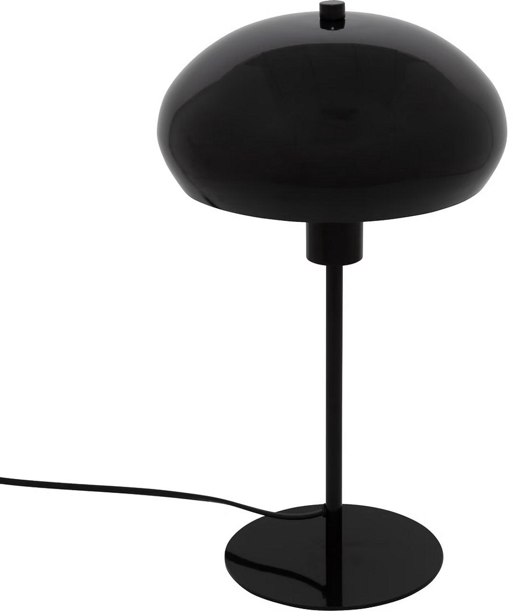 Atmosphera Savio paddenstoellamp – zwarte tafellamp van staal, Ø 22 x 38 cm