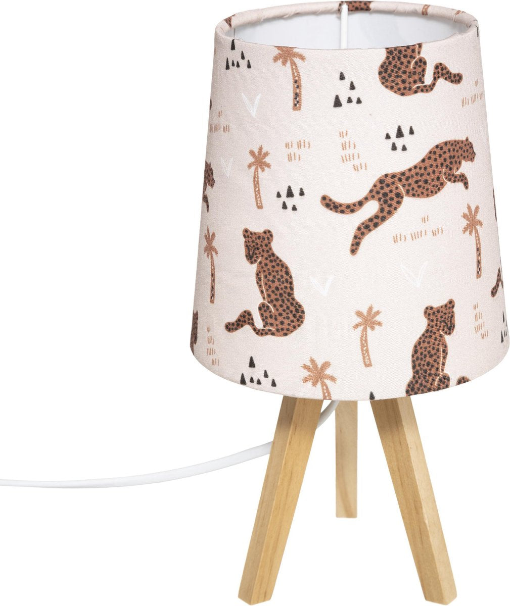 Veilleuse Panthère Atmosphera Kids D13x24cm - Beige/marron - E14