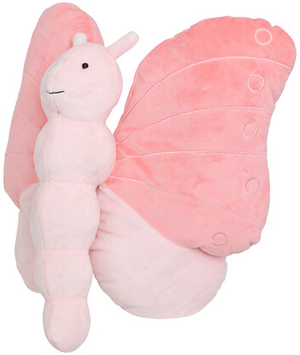 Atmosphera Kids Coussin décoratif papillon - 37x29x5cm - Rose