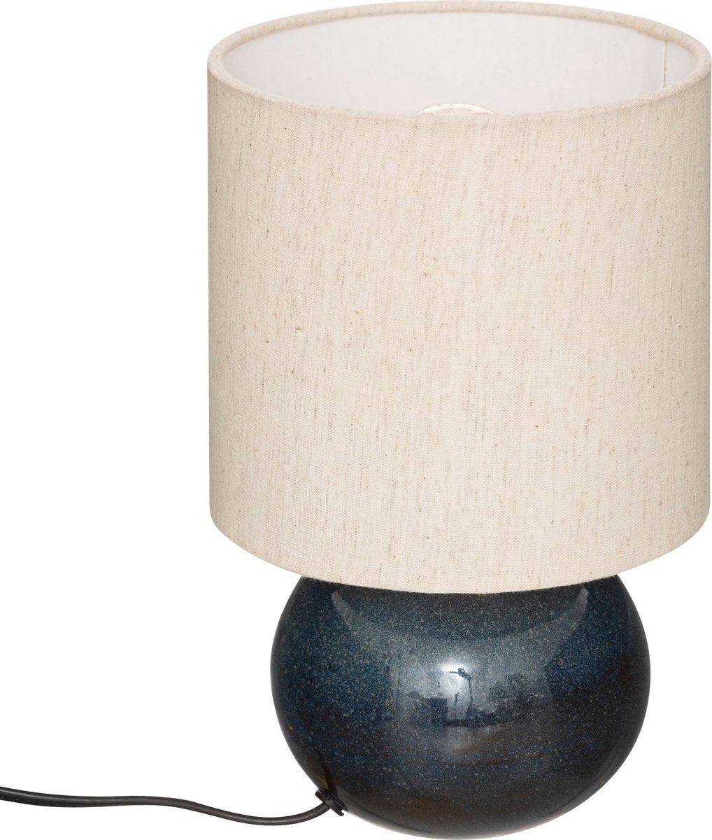 Atmosphera Lampe à poser Gaia D15x28cm - Bleu - E27