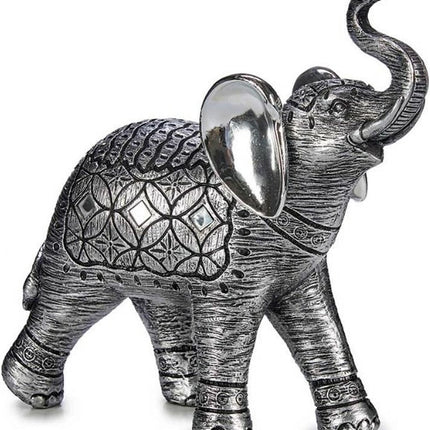Elefant Silber Harz Silber (28 x 11 x 28 cm)