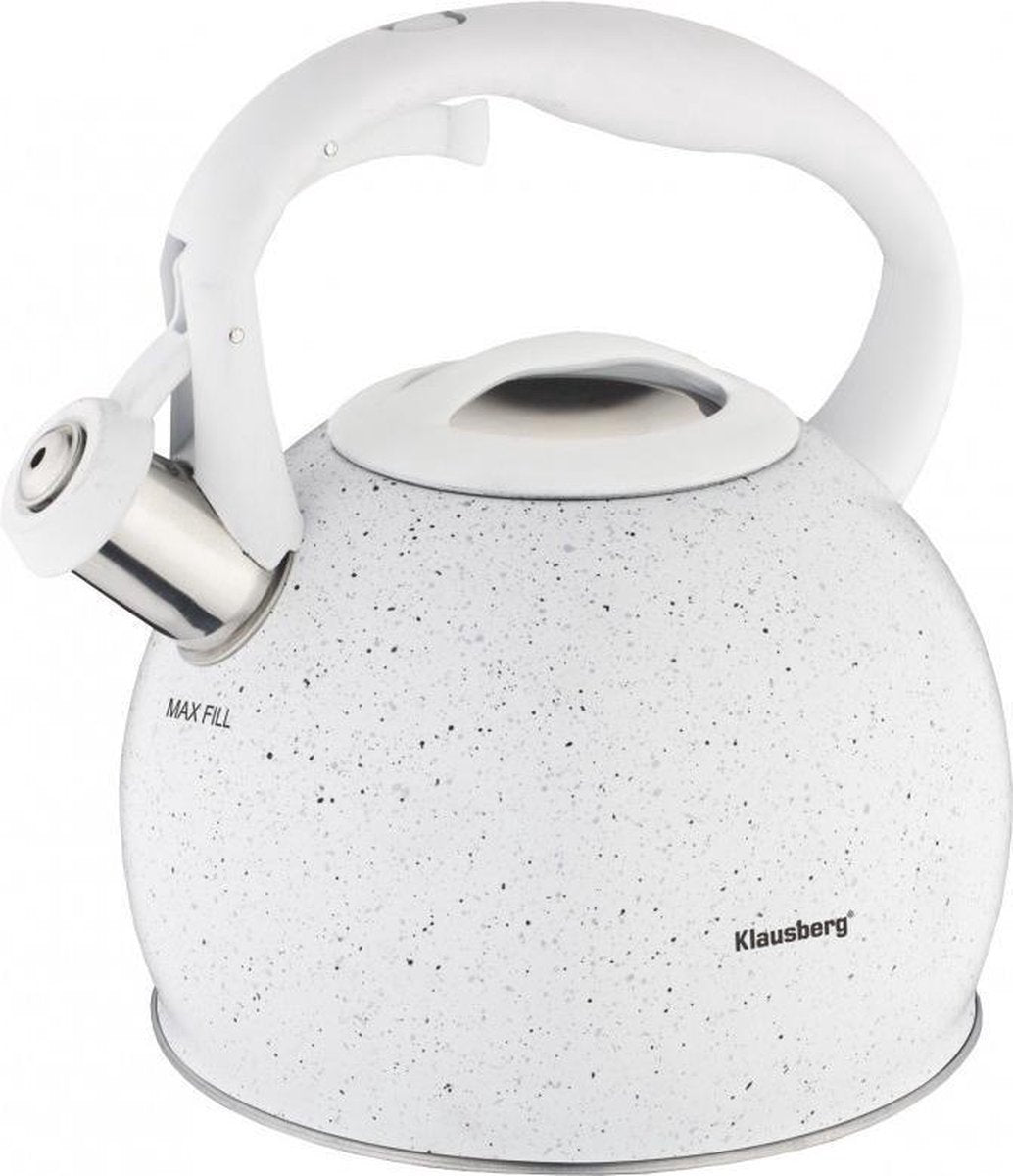 Klausberg 7265 - bouilloire sifflante - 3L - inox - tous feux dont induction