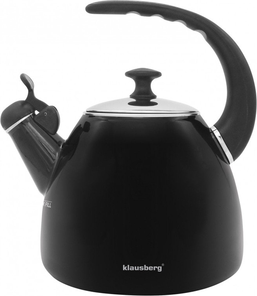 Bouilloire siffleuse Klausberg 74 03 - 2,8 L - acier inoxydable - tous feux