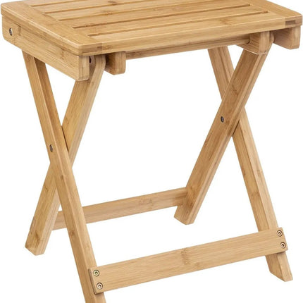 5Five - Beistelltisch klappbar - 2er-Set - Bambusholz - L39 x B33 x H44 cm