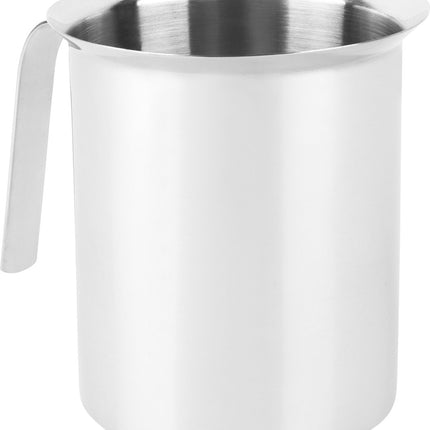 Kinghoff® - Milchaufschäumer Manuell - Edelstahl - 800 ml - Spülmaschinenfest - Barista - Milchkännchen - Hitzebeständiger Boden - Induktion