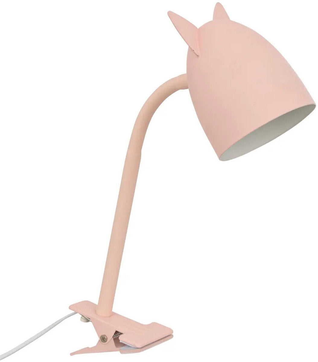 Lampe de bureau à pince Atmosphera - Design Light Classic - rose - H43 cm - Lampe de lecture