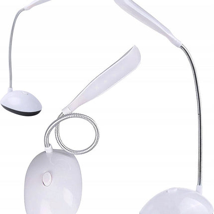 Schreibtischlampe - Tischlampe - LED - Weiß - 360° - Drehbar - Verstellbar