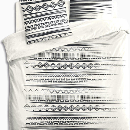 Atmosphera Bettwäsche-Set 3-teilig 220x240cm - Bettbezug-Set mit 2 Kissenbezügen - Etnik