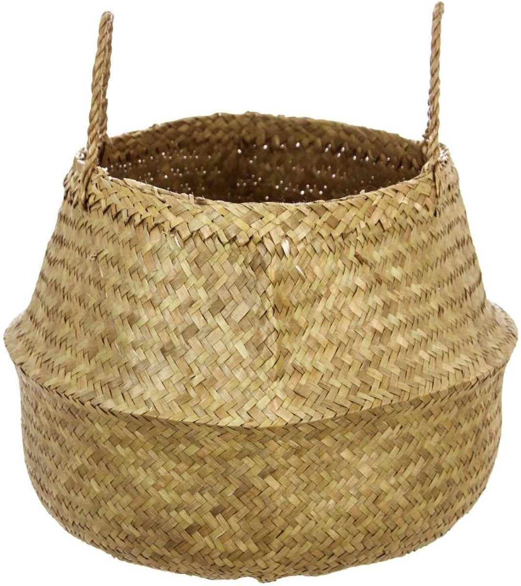 Atmosphera rieten bloempot en opbergmand – zeegras naturel, Ø 40 cm