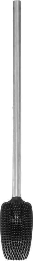 5Five WC-/toiletborstel met houder plat - RVS - polypropyleen siliconen kunststof - 53 cm