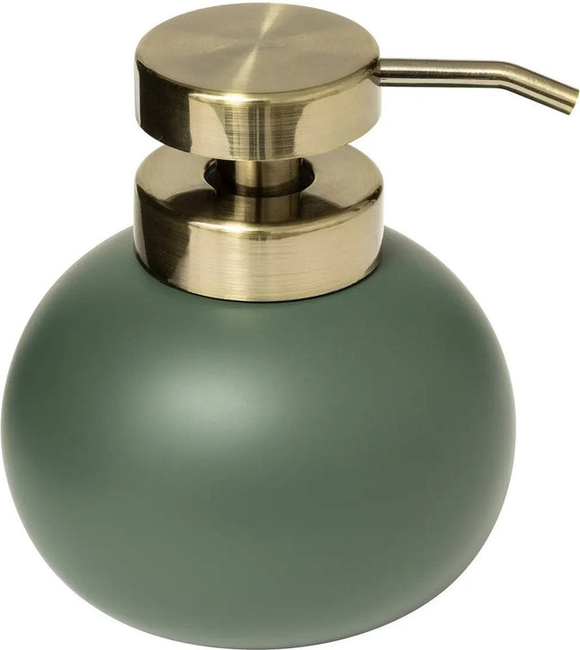 5Five Seifenspender Savon – Kunststein – Ficus Grün – Kunststein – 10 x 12 cm – 400 ml