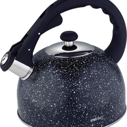 Kinghoff 1406 Flötenkessel - 2,6L - Edelstahl - alle Herdarten