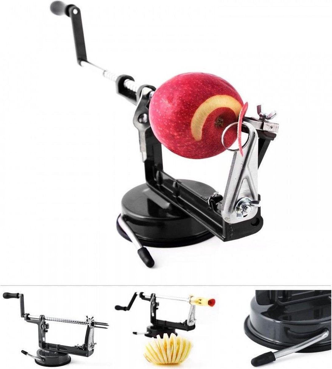 Apple - potato peeler black - spiral - twister