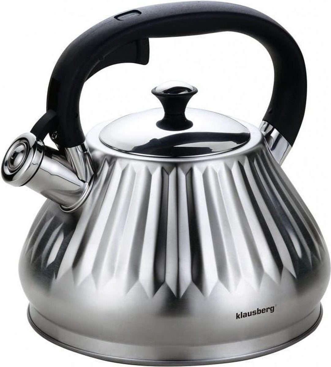 Klausberg 7477 - Whistling kettle - Stainless steel - 3.0 liters
