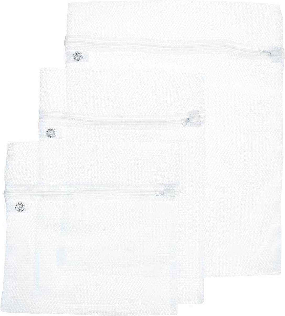 5Five Lot de 3 sacs à linge / filets de lavage - blanc - en 3 tailles - Sacs pour linge - Filets pour soutiens-gorge