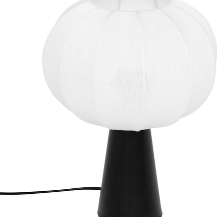 Atmosphera Tobie Tischlampe - Ø25xH33cm - Schwarz/Weiß