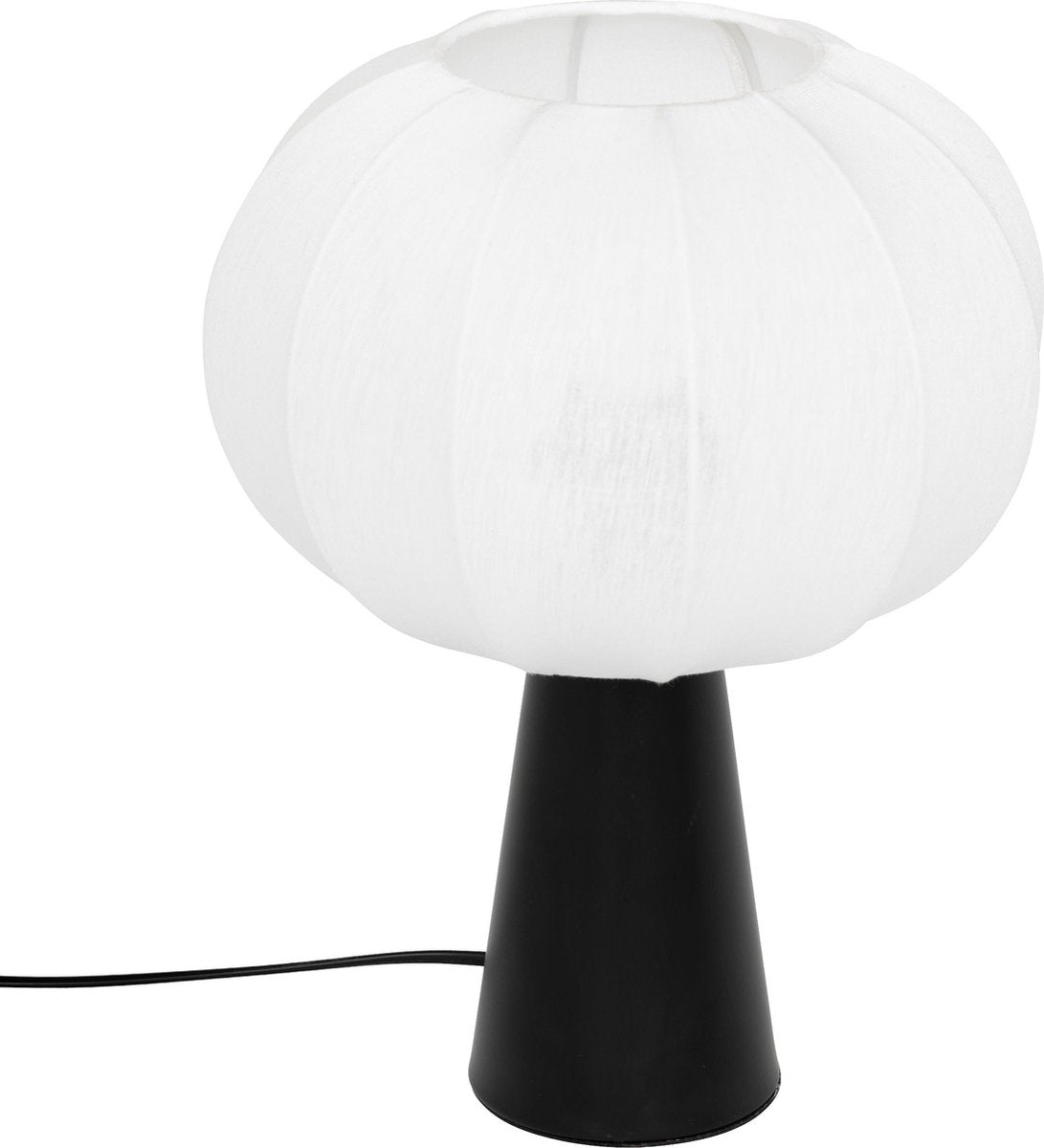 Lampe à poser Atmosphera Tobie - Ø25xH33 cm - Noir / Blanc