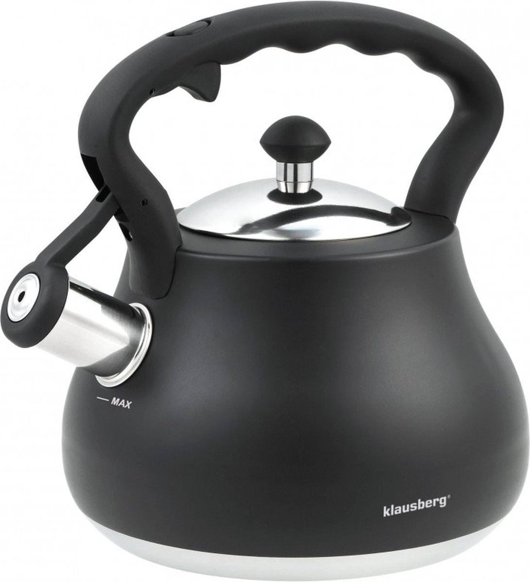 Bouilloire sifflante Klausberg KB-7446 - 2,7 L - acier inoxydable - tous feux dont induction