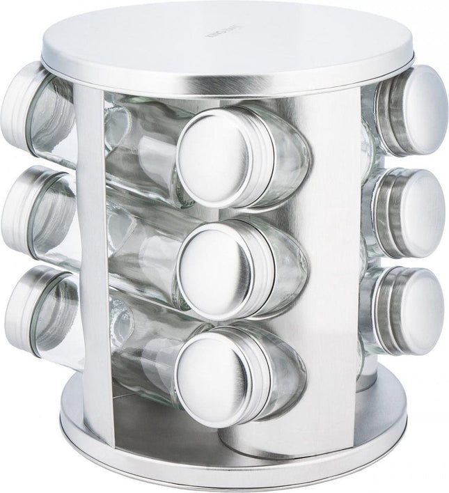 Kinghoff 4010 Gewürzregal – Edelstahl – 13-teilig