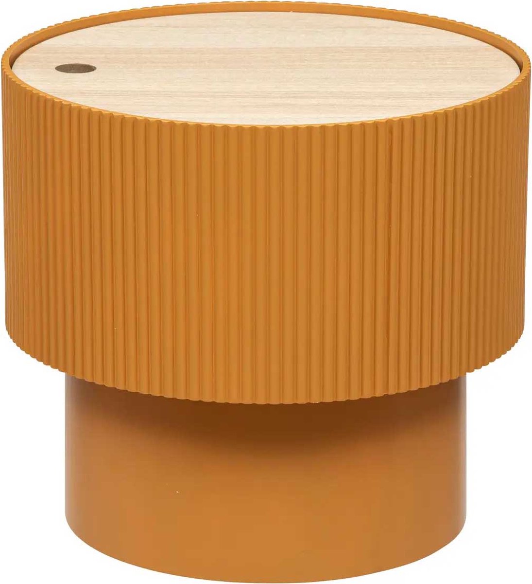 Table basse avec rangement ENOLA, ronde, Ø 38,5 cm