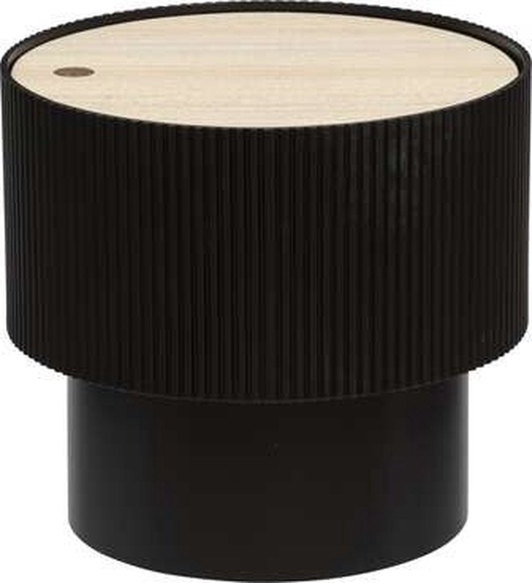 Atmosphera Table - Table Basse - Noire - Table d'Appoint - D38,5cm H35cm