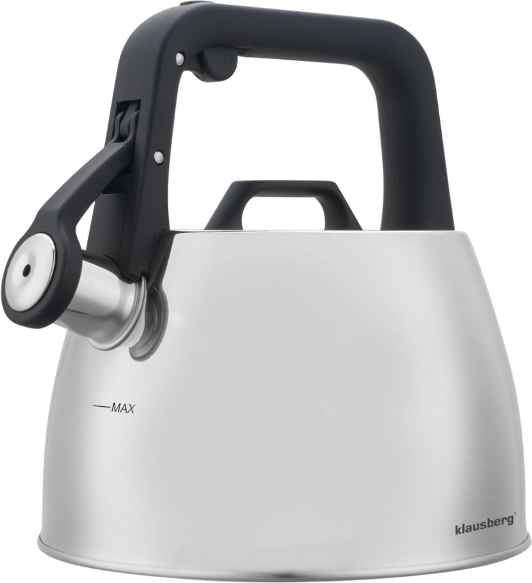 Klausberg 7914 - Bouilloire sifflante - 2,5 litres - Acier inoxydable - argenté
