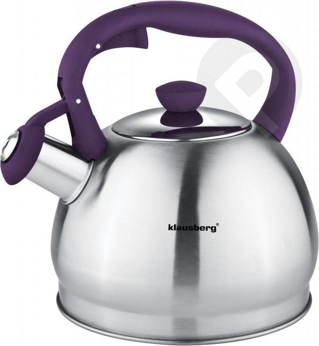 Klausberg 7043 Bouilloire sifflante 1.8 litre - Poignée violette