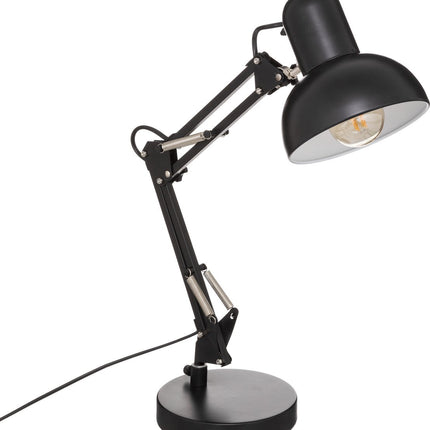 Atmosphera Tafellamp/bureaulampje Design Light Classic - zwart - metaal - H56 cm - Leeslamp