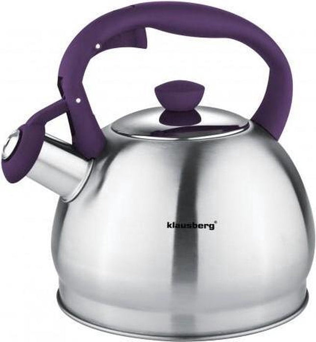 Klausberg KB-7043  fluitketel - 1,8L - rvs - alle warmtebronnen - Paars
