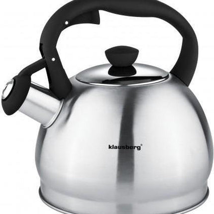 Klausberg KB-7043  fluitketel - 1,8L - rvs - alle warmtebronnen - Zwart