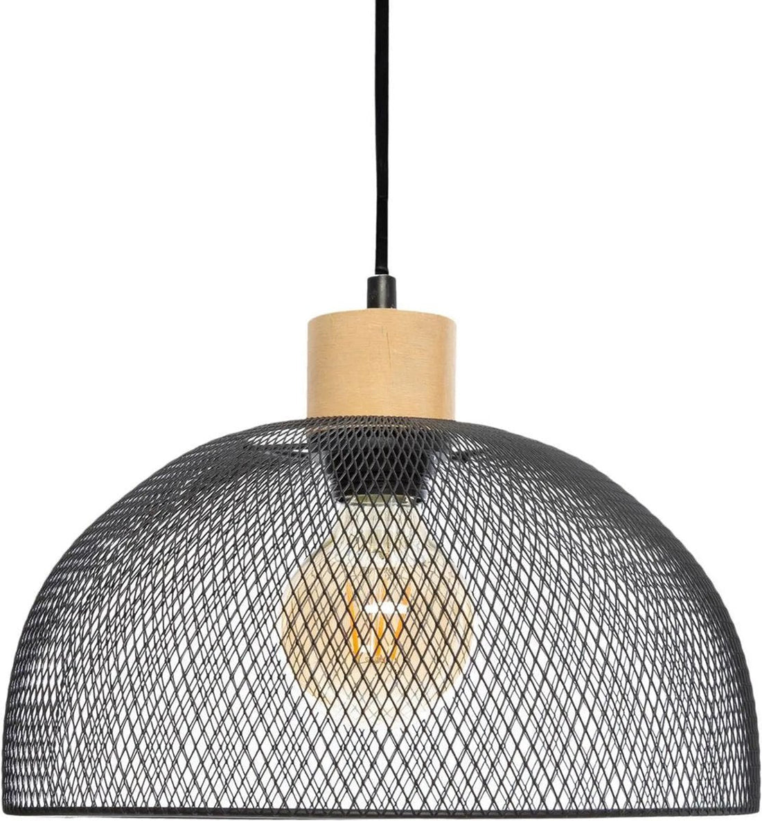 Lampe suspendue Atmosphera métal bois