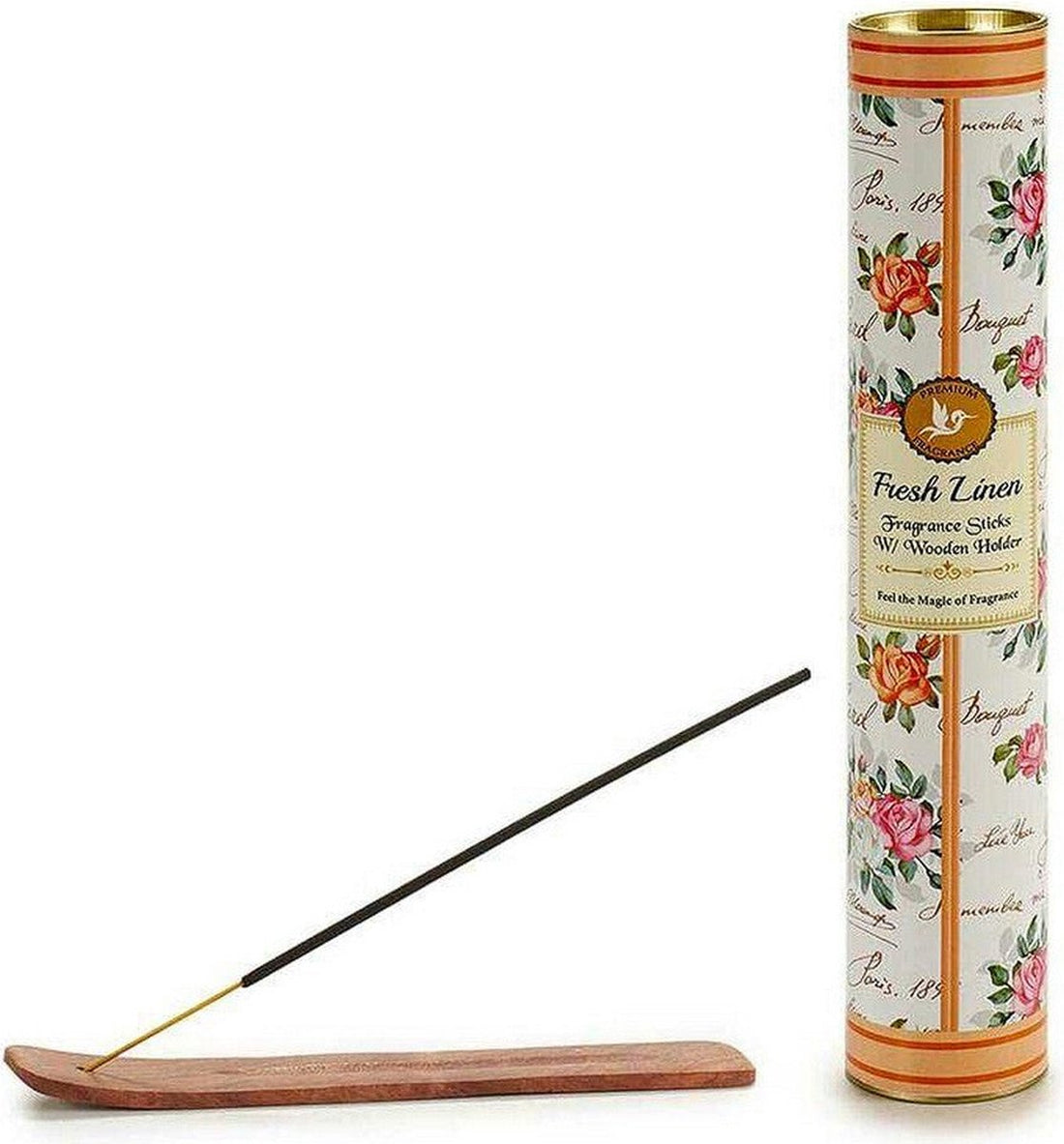 Acorde Räucherstäbchen Fresh Linen 25,5 cm Orange 31-teilig