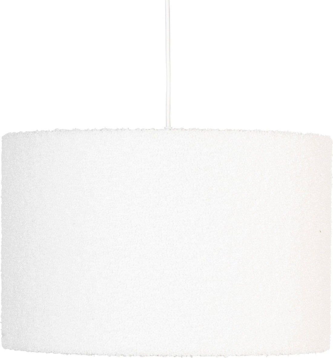 Suspension Atmosphera bouclée - Ø37xH108 cm - Blanc