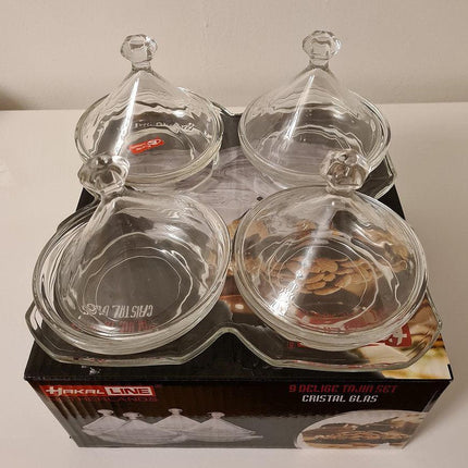 9 DELIGE TAJINE SET, Cristal Glas.