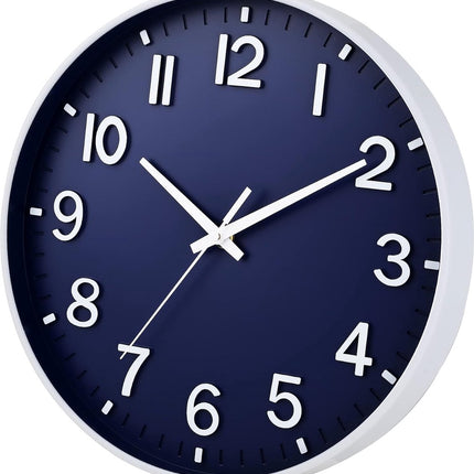 30 cm leise Wanduhr, schleichende Sekunde mit arabischen Ziffern, kein Ticken, zur Dekoration von Wohnzimmer, Küche, Büro, Schlafzimmer