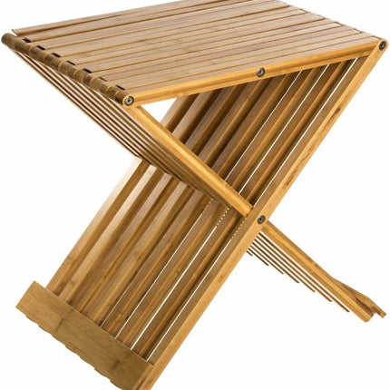 5Five Hocker - faltbar - Bambus - 40 x 32 x 45 cm - Badezimmerstuhl