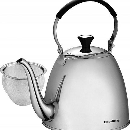 Klausberg 7456 - nostalgische Teekanne - 1,1 Liter - mit Sieb