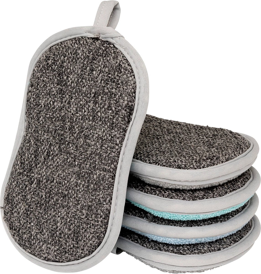Éponge en microfibre 5Five 5 pièces - Avec côté récurant et côté doux