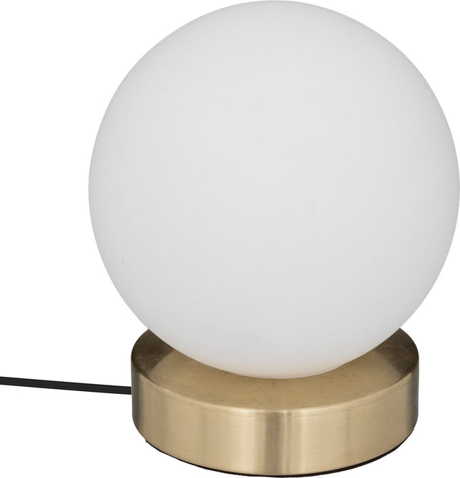 Atmosphera Tischlampe Dris D15x17cm - Weiß/Gold - E14