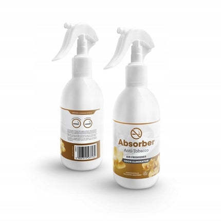 Elix - Absorber Cigarette Smoke Neutralizer Spray - Anti Tabak Luchtverfrisser voor Auto & Huis - Rookgeur Verwijderaar Textiel & Interieur - Tobacco Odor Eliminator Spray - Bergamot Jasmine Sandalwood - 250ml - Anti-Tobacco