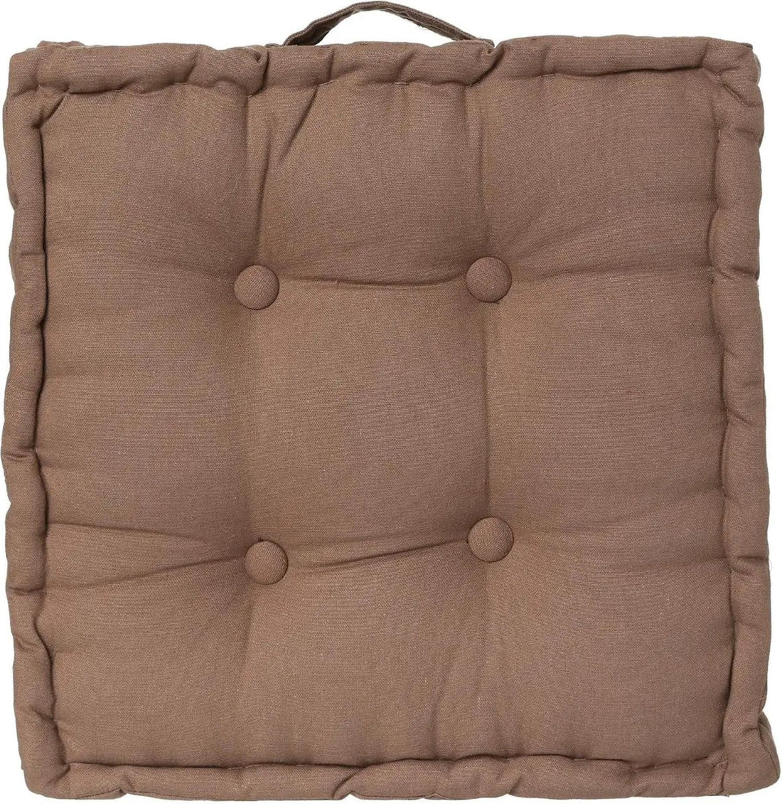 Atmosphera vloerkussen Square taupe – extra dik, met hengsel, 40 x 40 x 8 cm