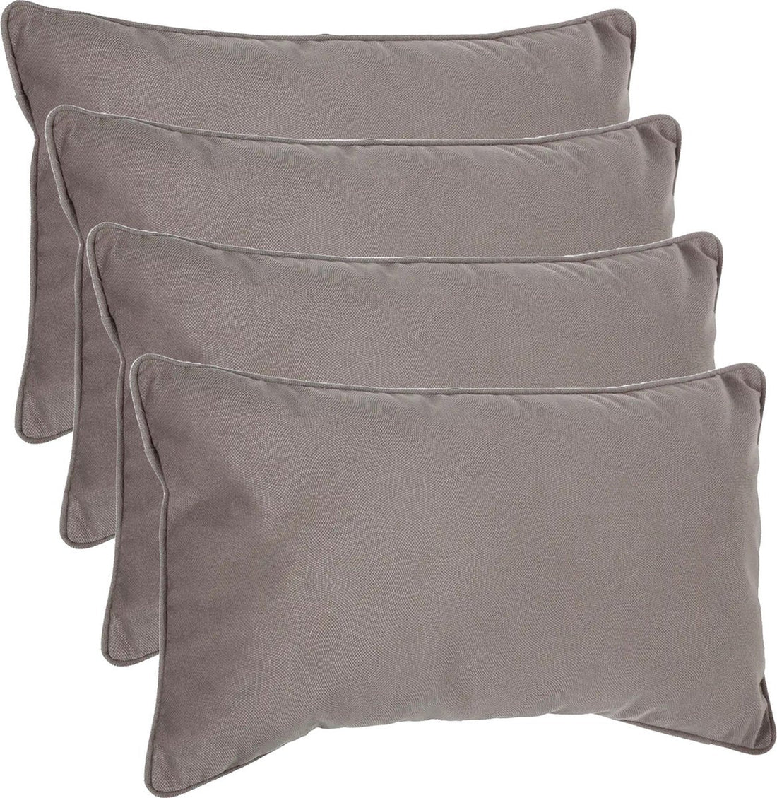 Atmosphera Bank/coussins décoratifs Sophia - lot de 4 - 30 x 50 cm - polyester avec fermeture éclair