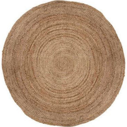 Jute vloerkleed 120cm | Rond Vloerkleed | Natuurlijk Vloerkleed | Boho Vloerkleed