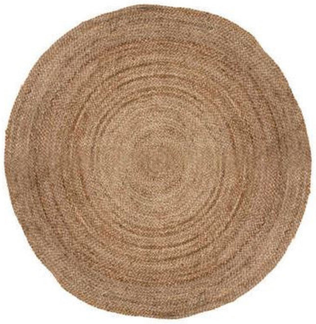 Juteteppich 120cm | Runder Teppich | Naturteppich | Boho Teppich
